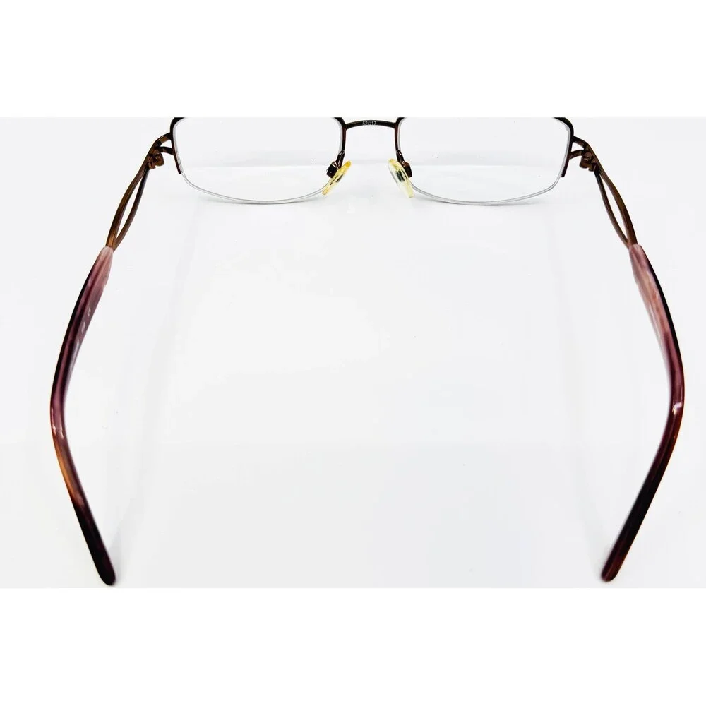 Sophia Loren Zyloware Eyeglasses Womens Brown Semi Rimless M210 52-17-135